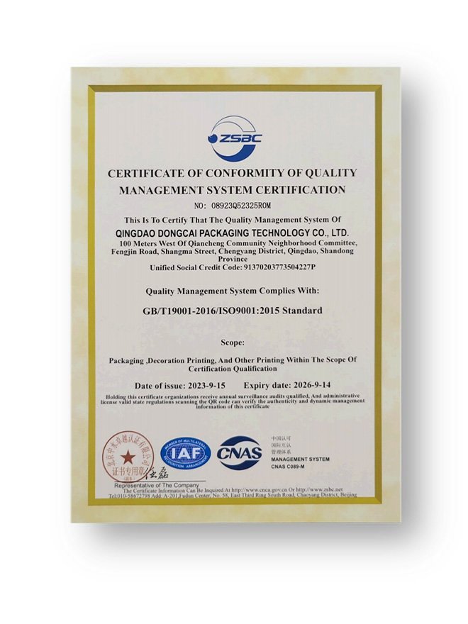 ISO9001:2015 Quality Management